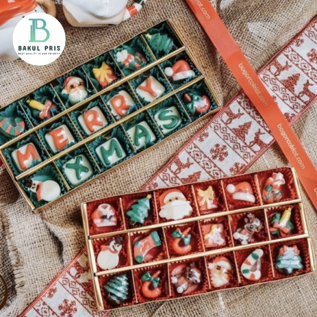 

Hampers Natal Coklat Sekat Christmas Edision isi 18 Sekat