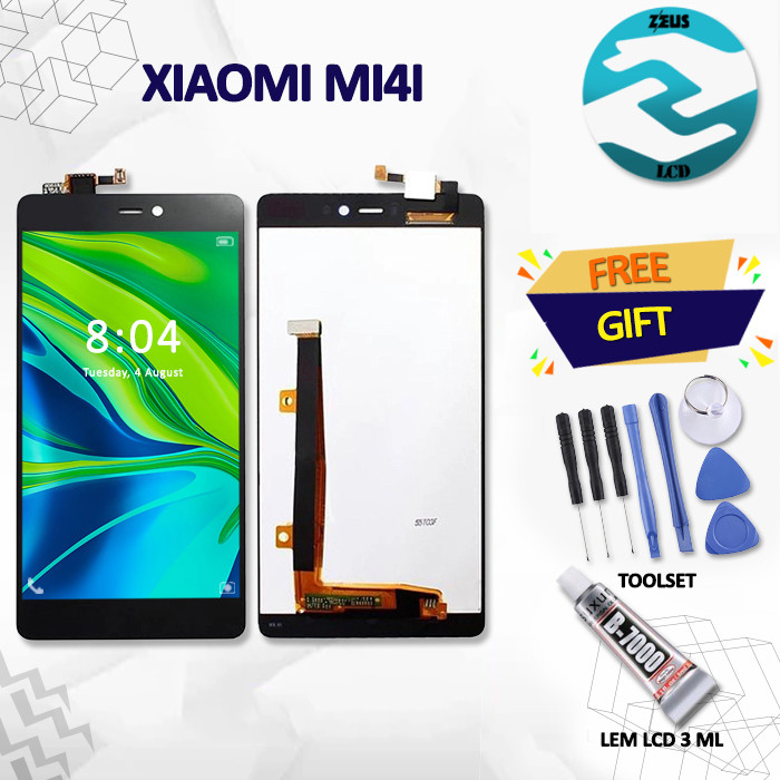 Lcd Touchscreen For Xiaomi MI4I / Xiaomi MI 4I Original Fullset Gratis Obeng Set + Lem