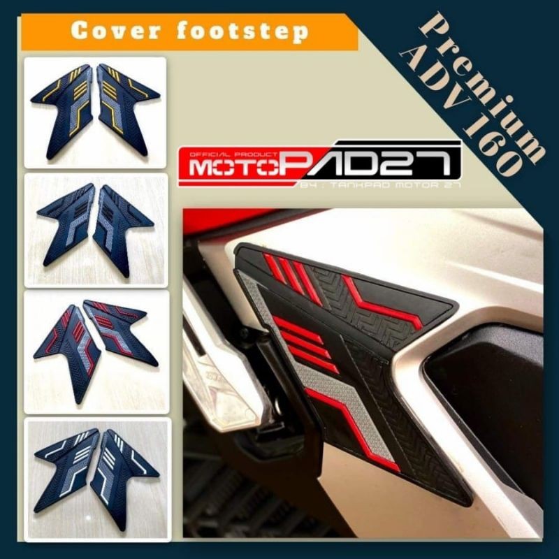 Motopad27 Rubber Cover Footstep Honda ADV 160 pelindung Footstep motor ADV 160 PREMIUM