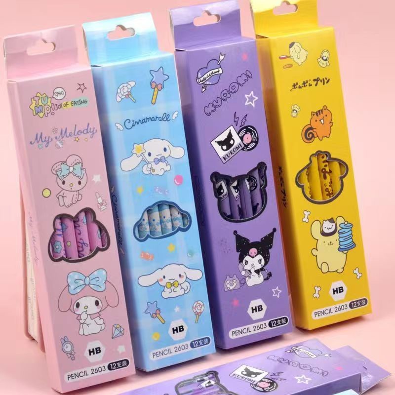

⭐JOJU⭐ PENSIL 2B MOTIF SANRIO ISI 12 PCS / 1 LUSIN PENSIL 2B EDISI SANRIO LUCU IMUT BS