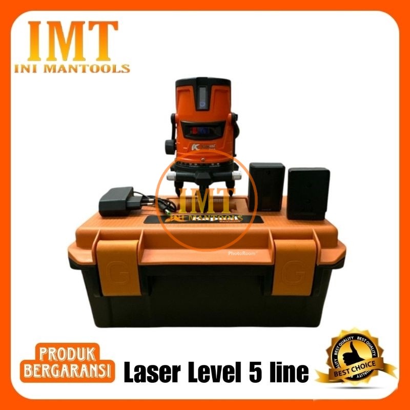 Kapusi Laser Level 5 Line Laser Hijau Instruction Manual 4D K-2633