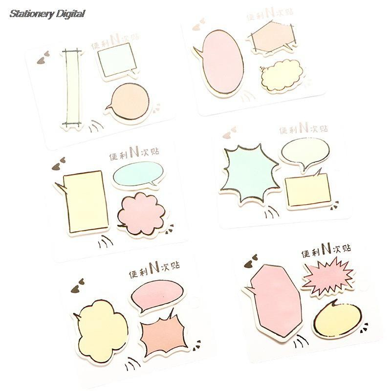 

Fresh Simple Dialog Box Memo Pads Cute Adhesive Label Stickers Creative Direction Marker Sticky Notes Index Sticker