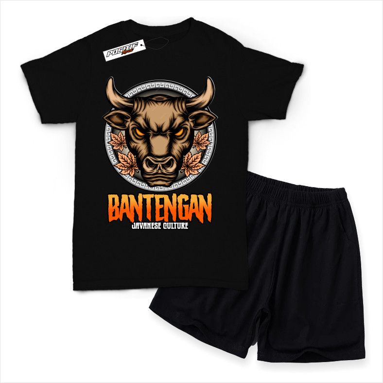 [BAJU ANAK] BAJU KAOS ANAK VIRAL SETELAN BANTENGAN MBEROT JARANAN MALANGAN