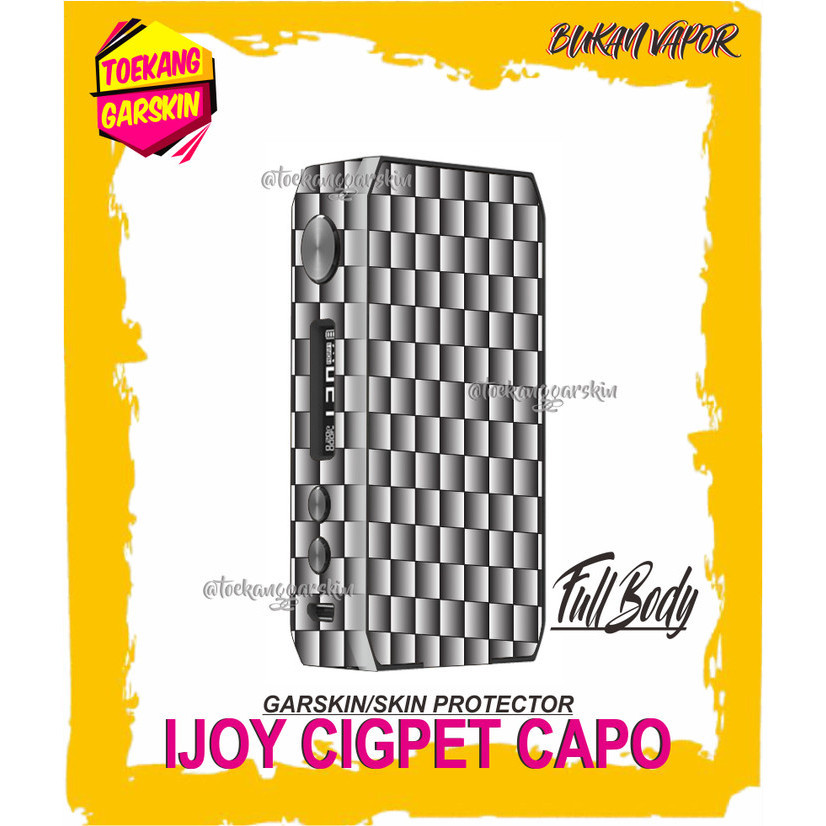 GARSKIN CIGPET CAPO MOTIF BLACK AND WHITE