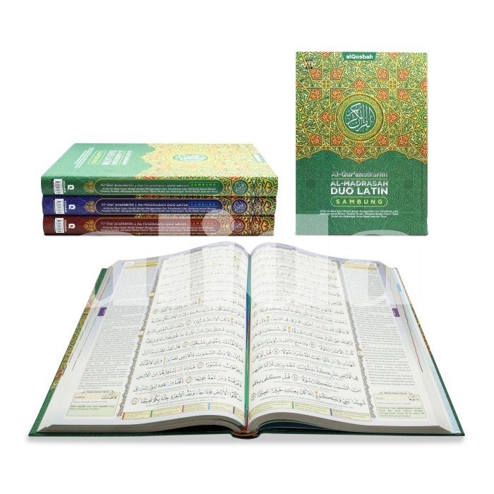 Alquran Tajwid Perkata Latin Al-Madrasah Duo Latin Uk BESAR Almadrasah - DuoLatinSambung, Ukuran A4