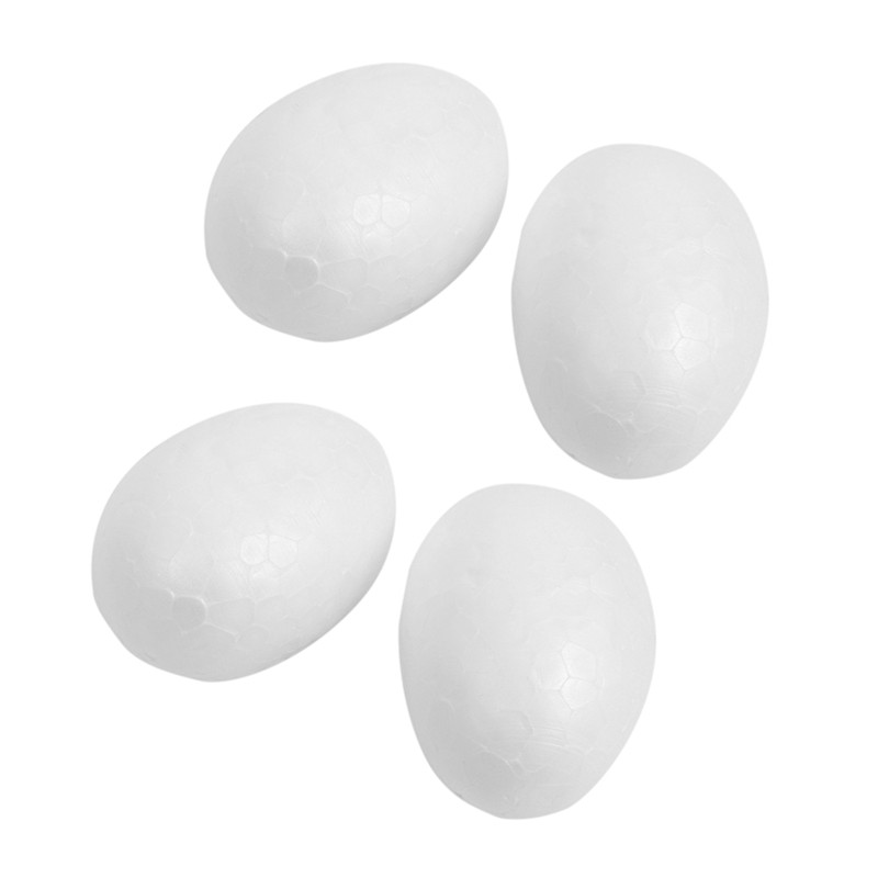 

40 Styrofoam Eggs 6 Cm White Easter Egg Decorative Egg For Painting Or Sticking