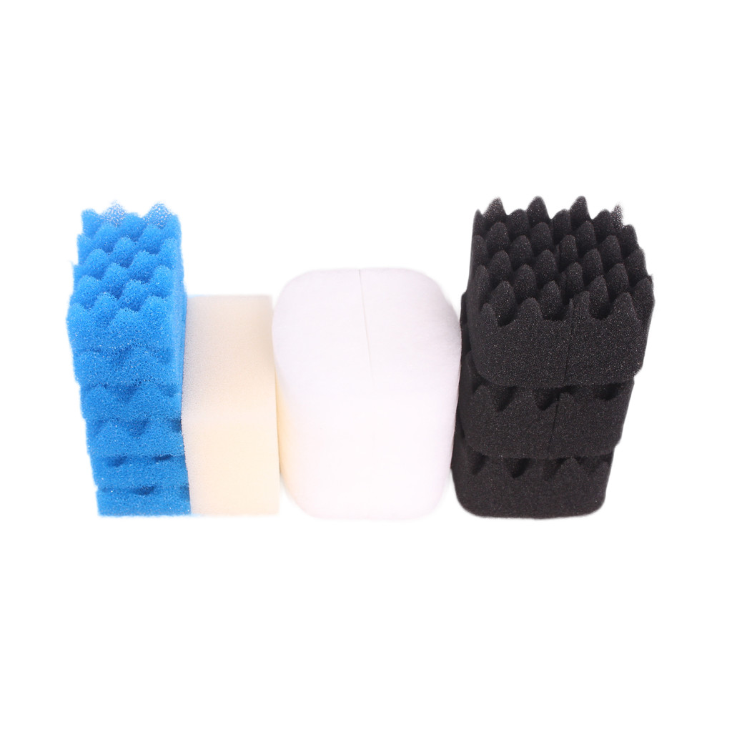 

Compatible Value Pack Fit for Fluval 106 107 Filter (12x Polishing Pad, 6x Plain Foam, 6x Bio-Foam, 6x Bio Foam Max)