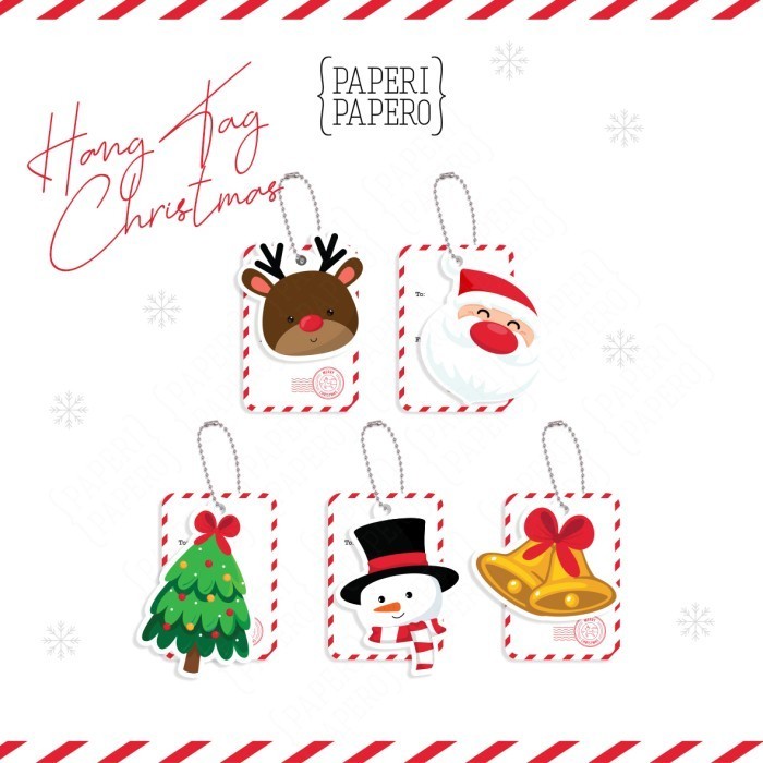 

Hang Tag Christmas - Label Dekorasi Gantungan Natal Xmas Full Color