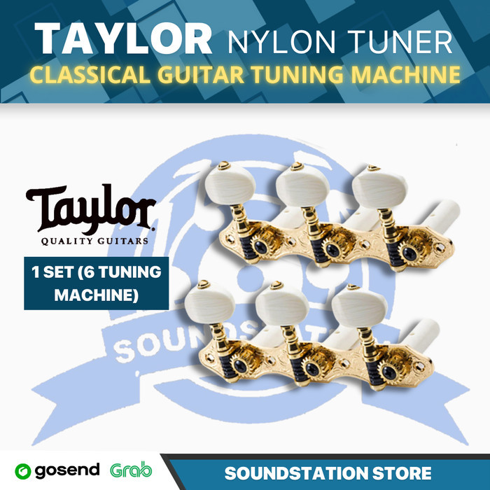 Taylor Nylon Series Tuner | Classic Guitar Tuning Machine | Dryer Gitar Klasik Original