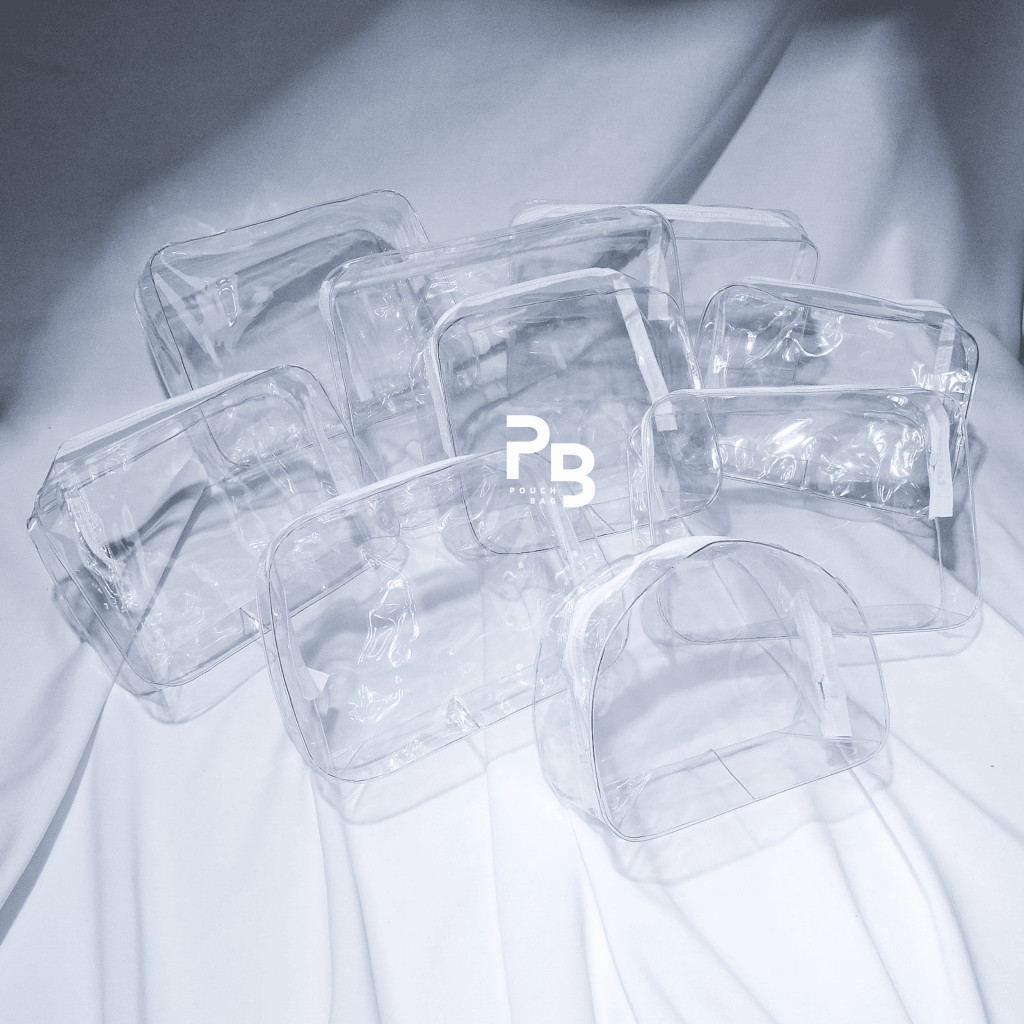 Pouch Mika Transparan Pouch Bening Transparan Pouch Make Up Pouch Skincare Tempat Sabun Dan Make Up