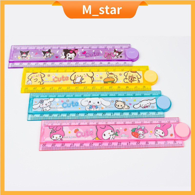 

Penggaris Lipat Penggaris 30cm ruler mistar / Penggaris Plastik / Ruler / penggaris karakter lucu