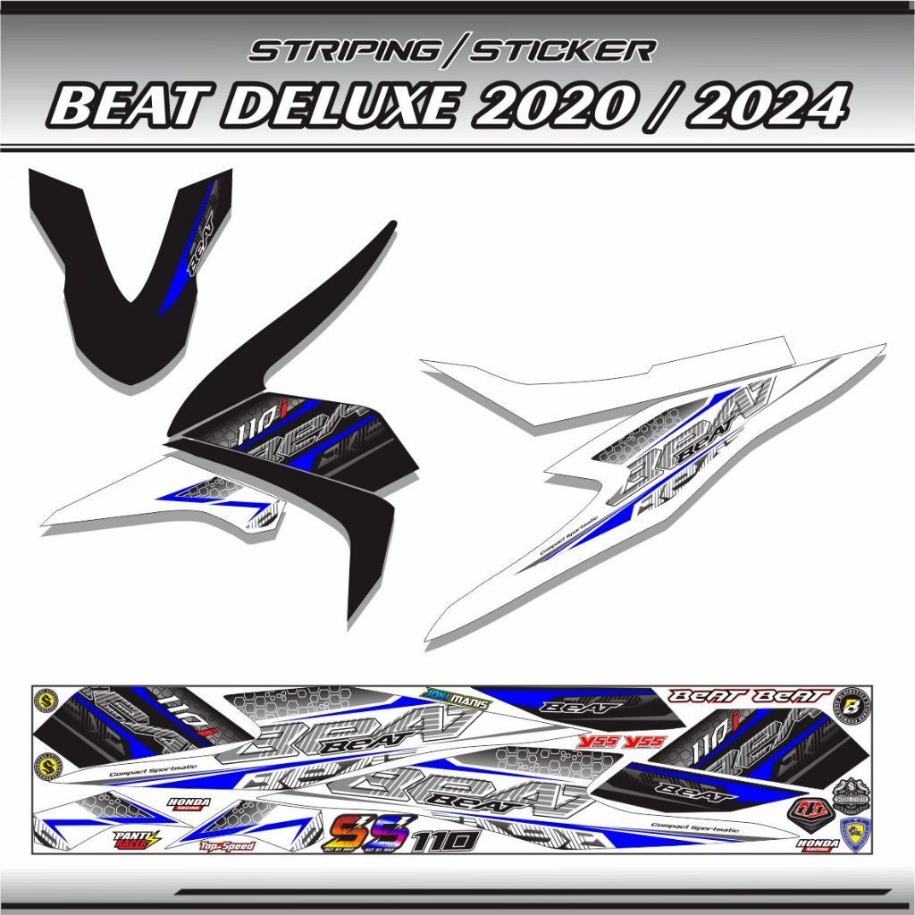 stiker / STIKER MOTOR BEAT 2022 / STRIPING BEAT ALL NEW DELUXE