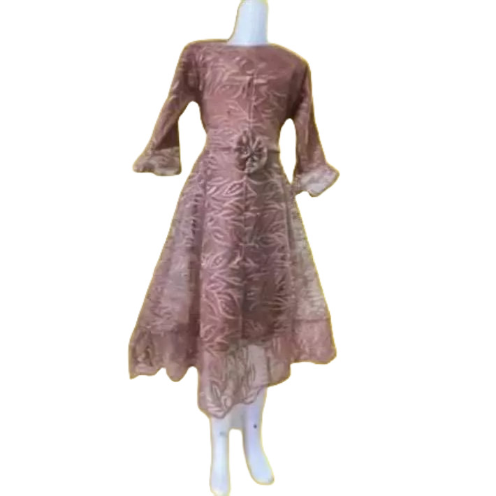 Gamis anak 3-10 tahun / Gamis brukat anak perempuan baju brukat anak cewek Dress anak