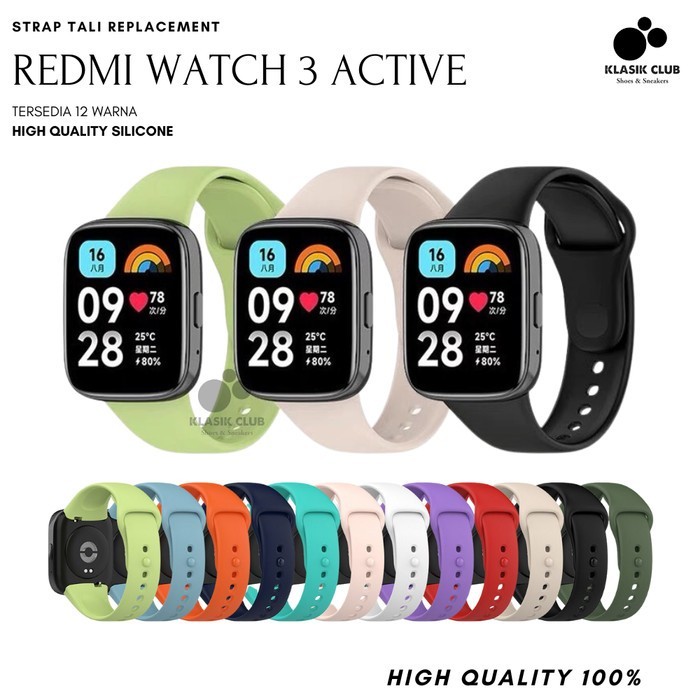 Strap Redmi Watch 3 Active / Tali Redmi Watch 3 Active Silicone Warna