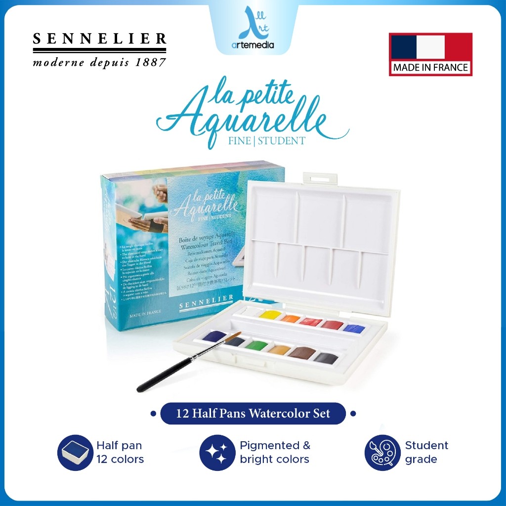

Gramedia Surabaya - Sennelier La Petite Aquarelle 12 Half Pan Watercolor