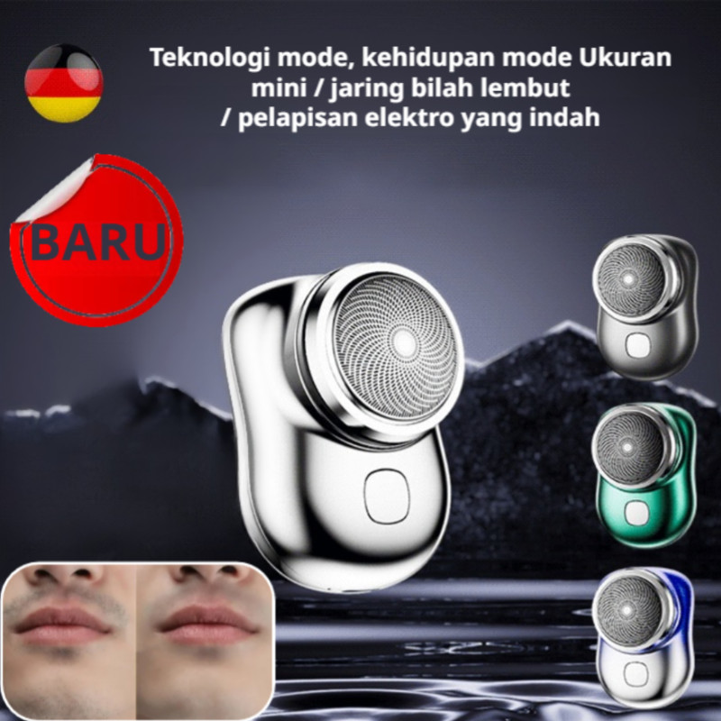⚡Pengiriman Cepat 24 Jam⚡Alat Cukur Listrik Mini Pria USB Isi Ulang Portabel Ringan Pisau Cukur Kebi
