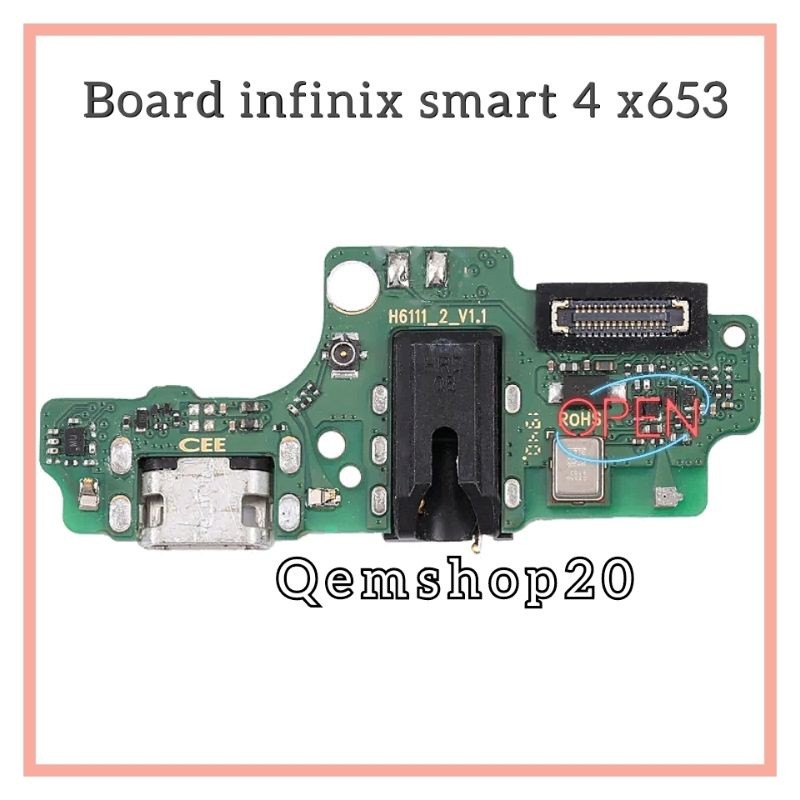 Board Papan Cas infinix Smart 4 X653 Handsfree Mic Ori