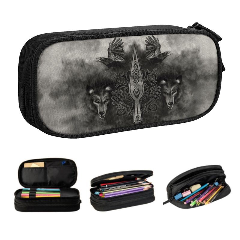 

Gungnir Spear Of Odin Korean Pencil Cases Boys Gilrs Large Storage Vikings Pencil Pouch Students Stationery