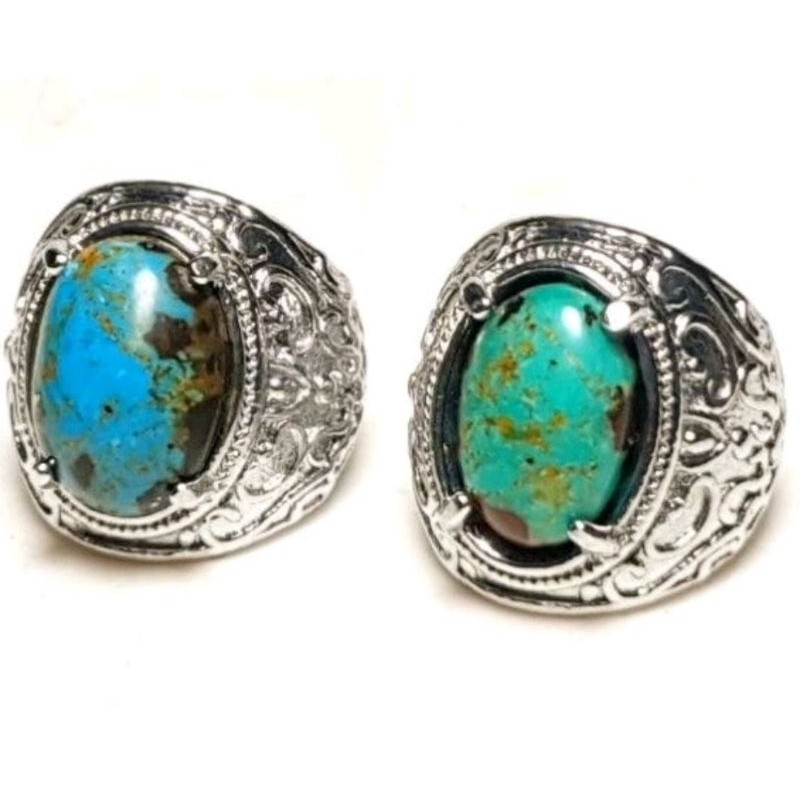 Batu akik pirus nevada model oval