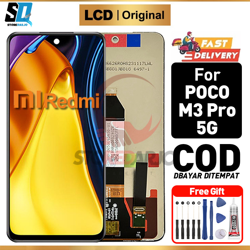 LCD POCO M3 PRO 5G Original 100% Fullset ori  hp Touchscreen Murah For Glass Touch Screen Digitizer