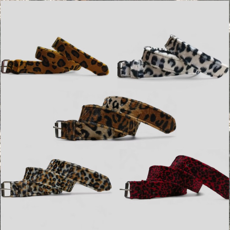 Ikat Pinggang Leopard | Belt Leopard | Belt Leopard Punk | Unisex Pria Wanita | Gesper Modif Leopard