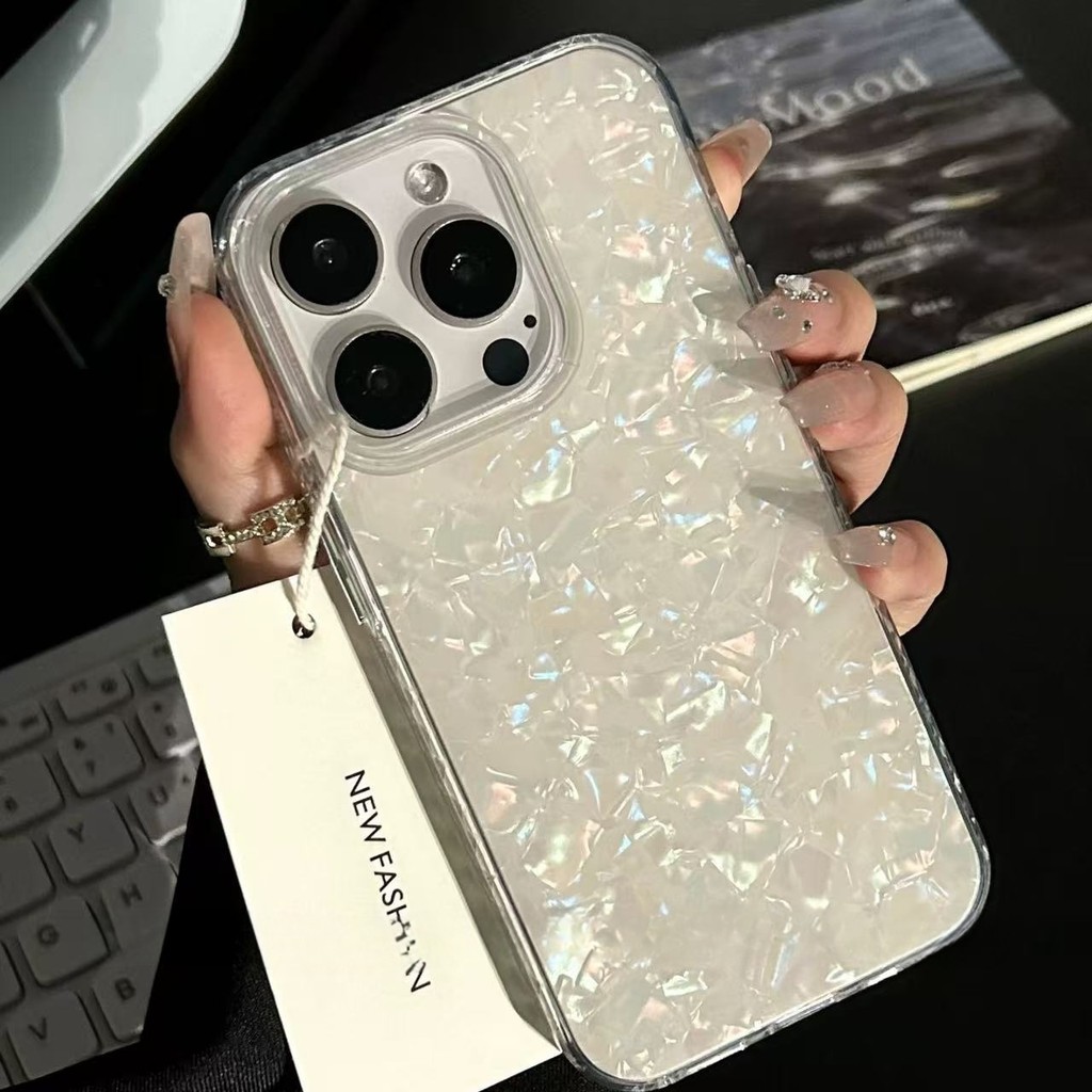 Colorful Shell Patterned Premium IMD Hard Phone Case for Iphone 15 14 13 12 11 Pro Max IP 7 8 Plus X