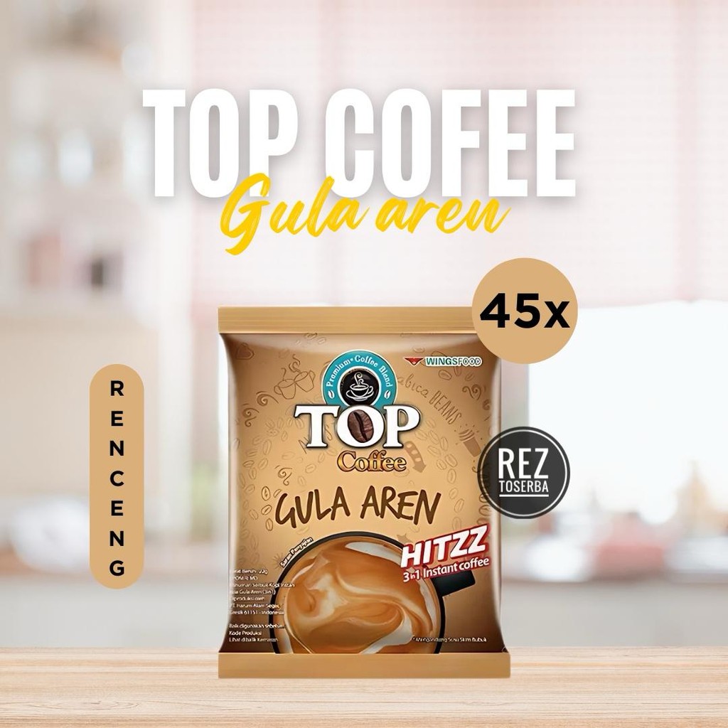

45 PCS TOP KOPI GULA AREN RENCENG KOPI INSTAN