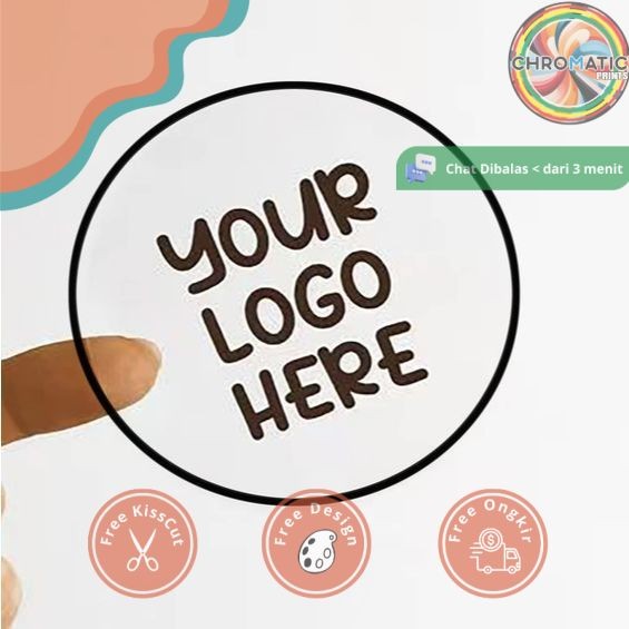 

chromatic Print & Cut Sticker Transparent A3+ Cetak Kiss Cut Stiker Label Bening Transparan Bandung