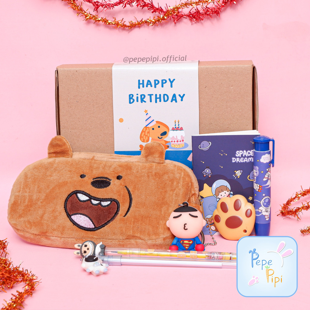 

Paket Ulang Tahun Anak Hampers Box Kids Parcel Alat tulis Kado Gift Bingkisan Birthday Lucu Parsel