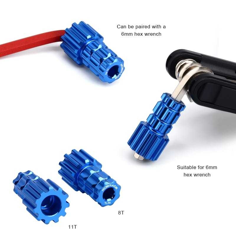 Riderace Tool Alat Kunci Pembuka Baut Crank Arm Kiri Shimano XTR Hollowtech II HT2 BB Sepeda – Kunci