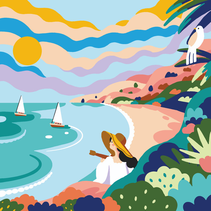 

best -Bartega Paint By Number - Sunrise in Komodo - Spanram