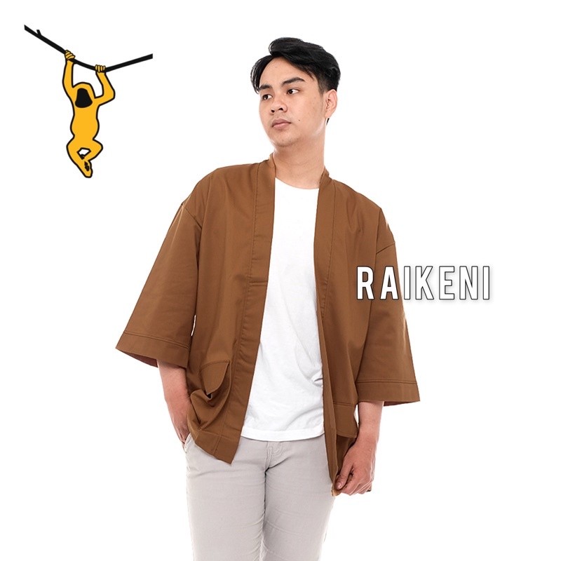 RAIKENI Kimono Kimsaku | Kimono Outer Jepang  | Kimono Saku | Jaket Cardigan Jepang | Cardigan Saku 