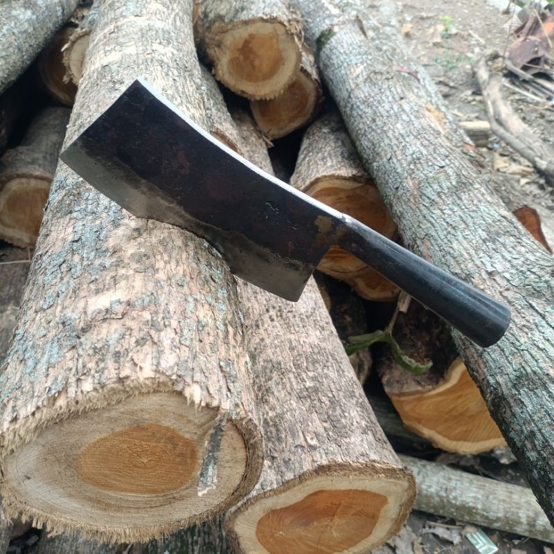 Pisau Cacah Daging Baja Per Asli - Pisau Cacah Tulang Sapi - Knife Daging Super Tajam