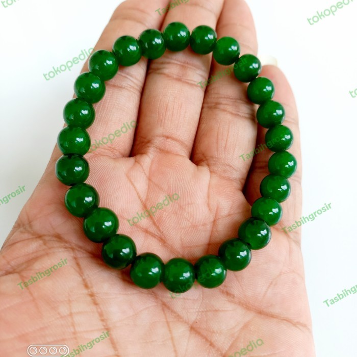 Gelang giok hijau asli gelang batu giok hijau gelang tangan gelang