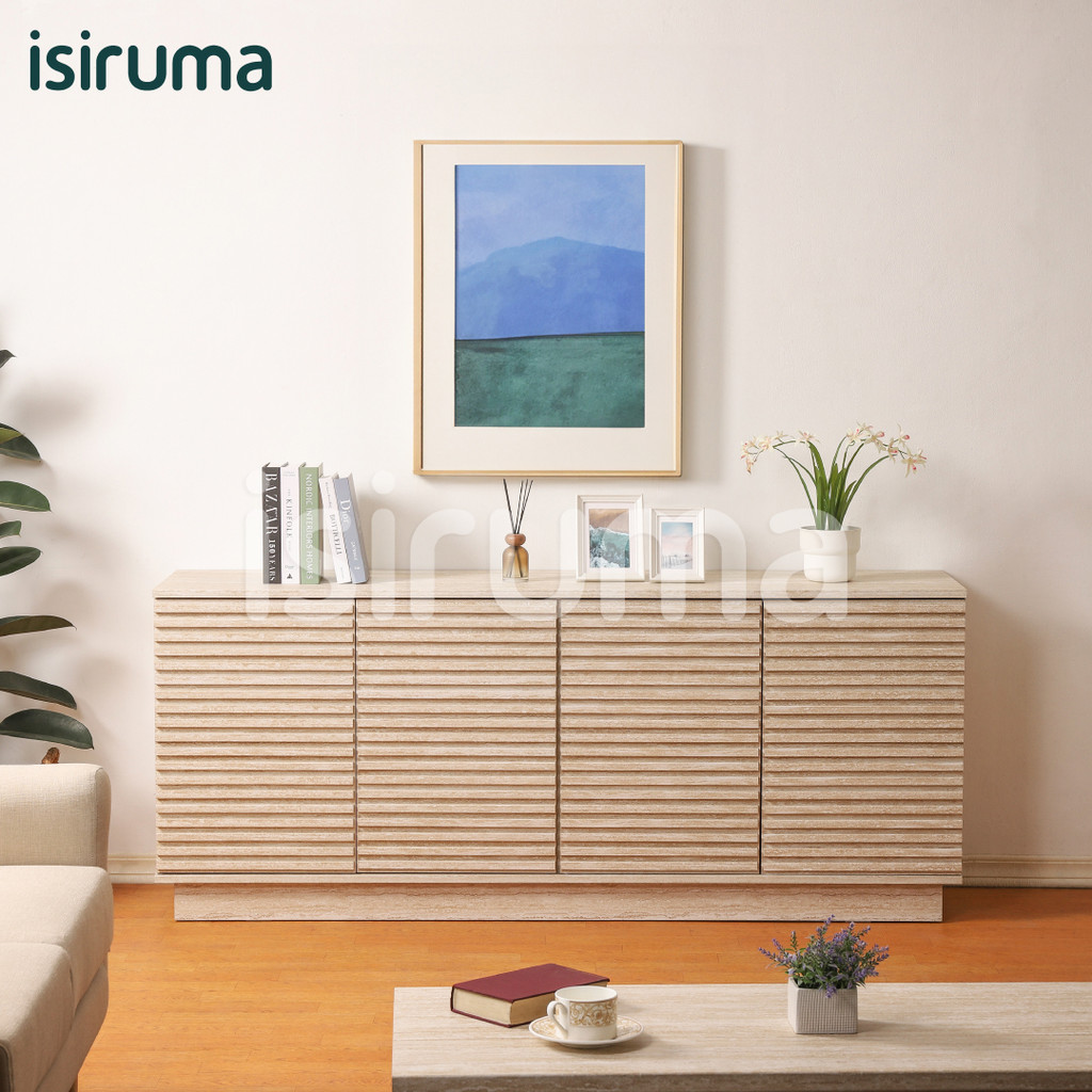 ISIRUMA - Lemari Penyimpanan Sideboard Minimalis Serbaguna BORNEO SIDEBOARD 180