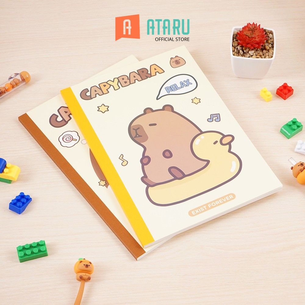 

Ataru Set 2 Pcs Notebook Capybara B5 - Krem Buku Tulis Catatan Diary Weekly Planner Agenda Journal Perlengkapan Alat Tulis