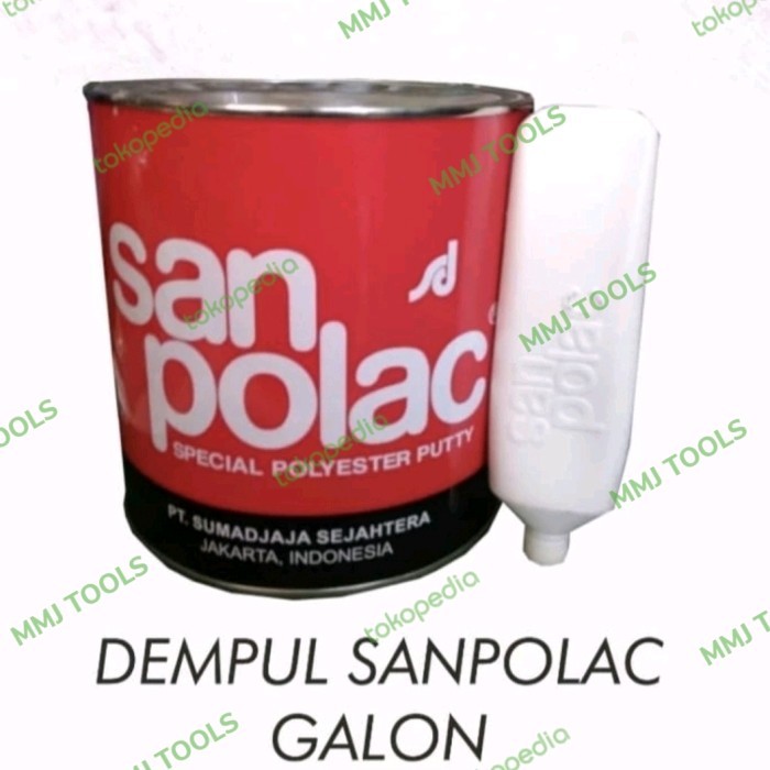 Dempul SANPOLAC Galon (4kg) - SANPOLAC galon - SANPOLAC PUTTY galon
