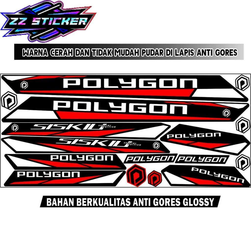 STRIPING VARIASI SEPEDA DECAL BIKE POLIGON STIKER