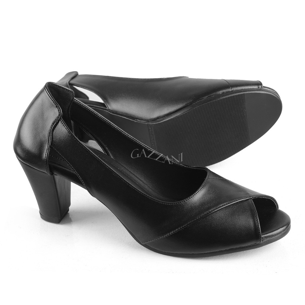 PROMO BIG SIZE 45 - 36 Sepatu High Heels Wanita Terbaru Gazzani Mariballe Hak 7 cm 5 cm 3 cm Flat Se