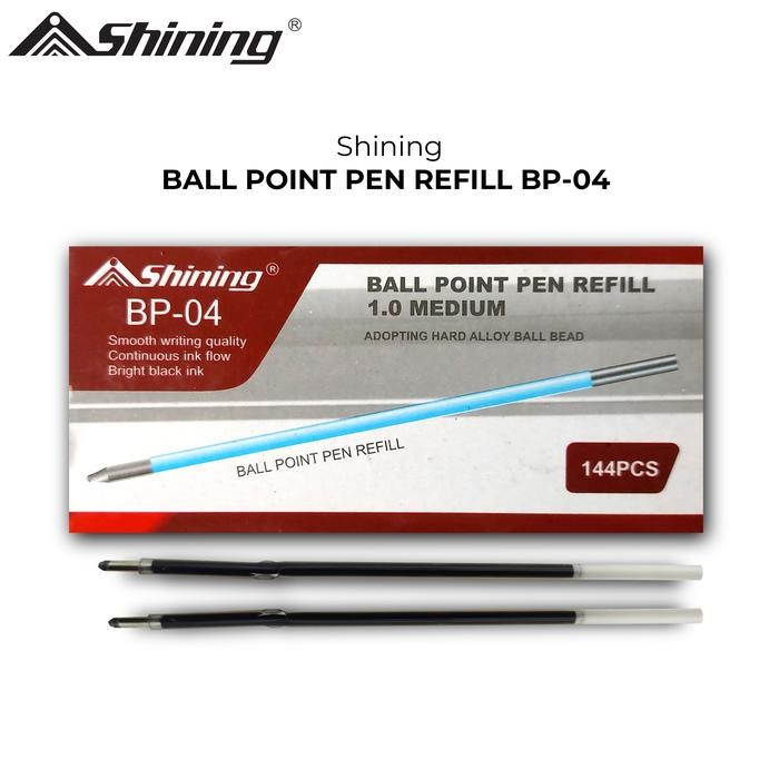 

[Best Seller] Shining Refill Pulpen Clicker BP-04 - pulpen Cetek - Hitam