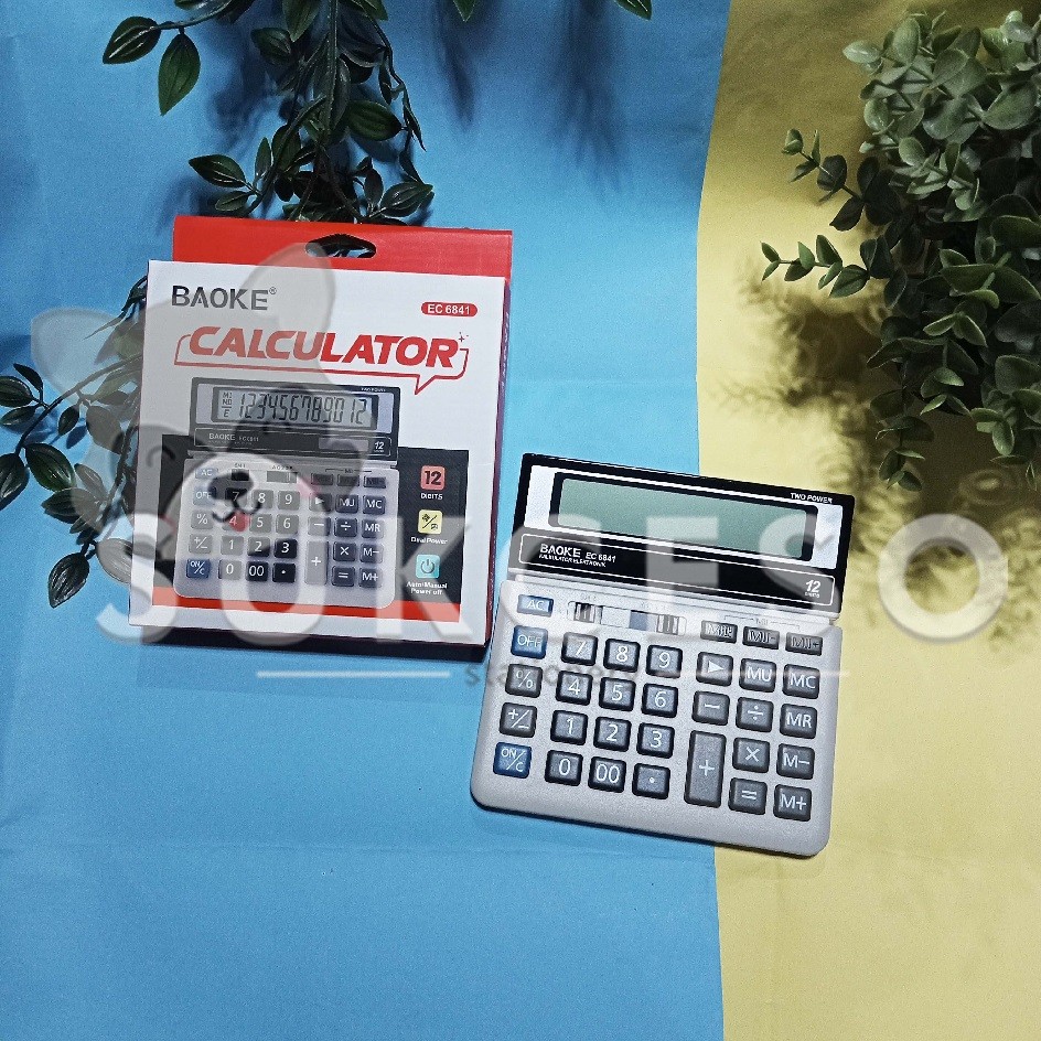 

BaoKe Calculator EC-6841 Kalkulator Elektronik 12 Digit Murah