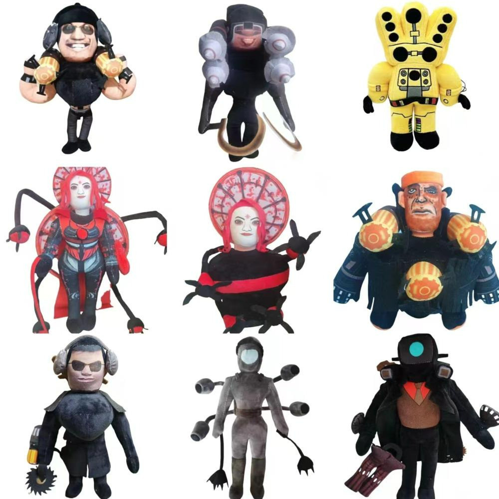Skibidi Toilet Titans Speaker Man Drill Man TV Man Plush Upgraded Drillman Speakerman Cameraman Doll