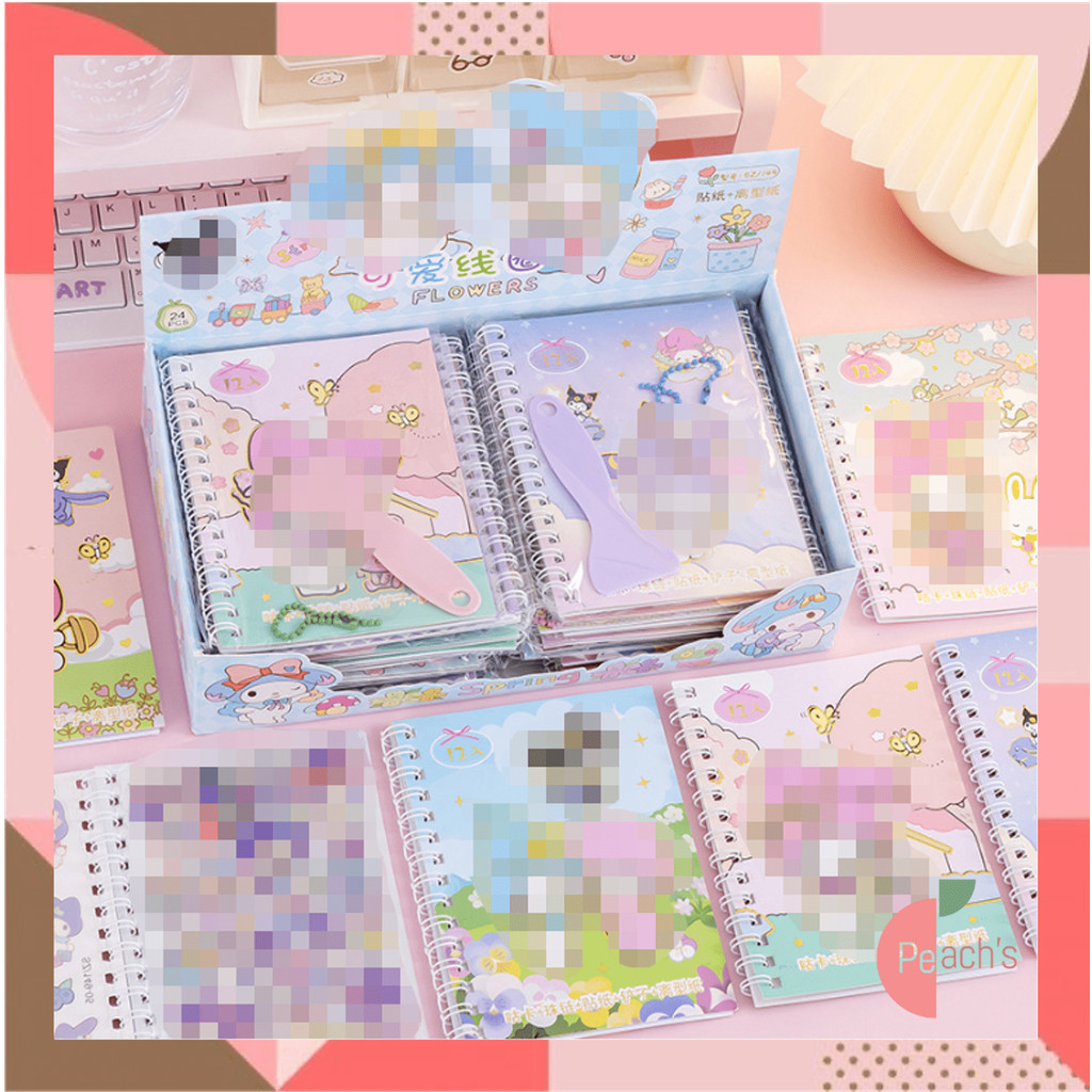 

PEACHs - 6605 Sticker Pack 12 Sheet / Stiker Karakter untuk Anak