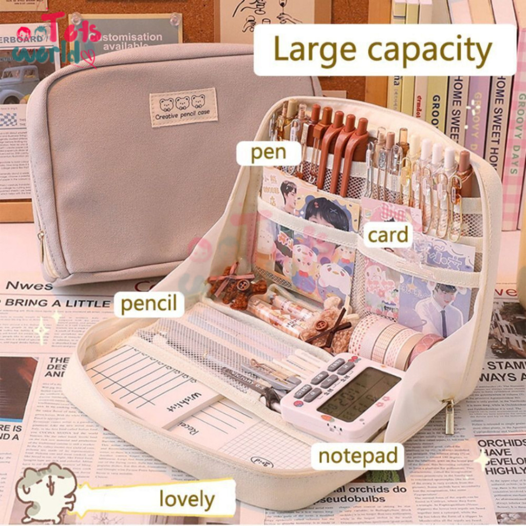 

Ready NEW Tempat pensil alat tulis Kreatif multifungsi tas perlengkapan kantor dan anak sekolah | kotak pensil perlengkapan kantor stationary bag Mainan Anak High Quality