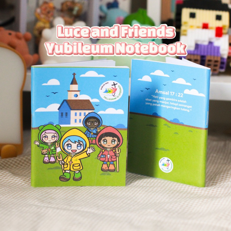 

NOTEBOOK MINI LUCE YUBILEUM 2025 AND FRIENDS XIN FE SKY PASKAH KATOLIK GEREJA ZIARAH CATHOLIC SOUVENIR HADIAH NATAL SEKOLAH MINGGU