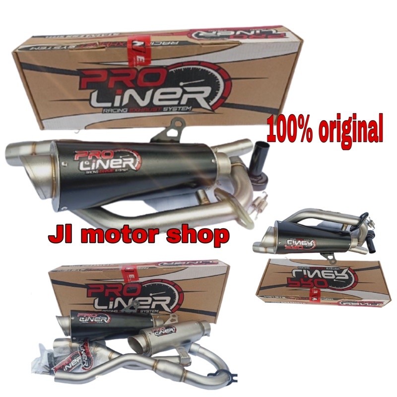 HERBERTSHOP Knalpot Proliner Pro Liner TR1 TR1-R JUPITER MX KING 150 Short Long Black Original 100% 
