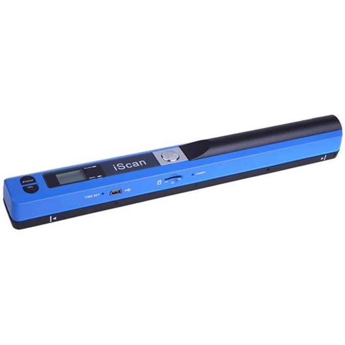 TERLARIS iScan 900 DPI Portable Scanner Handyscan A4 Photo Scan Skypix Killer - Biru