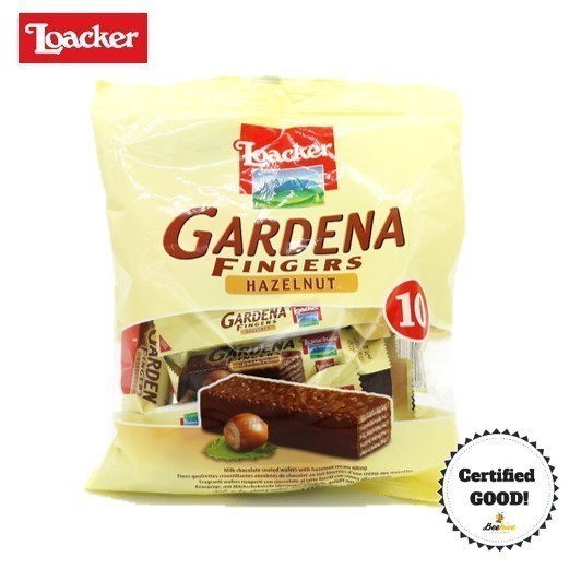 

Coklat Wafer LOACKER Gardena Fingers Hazelnut asal Eropa