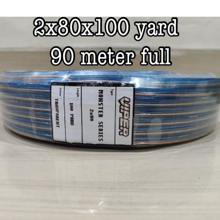 KABEL TRANSPARAN / KABEL AUDIO / KABEL LISTRIK VIPER 90 METER FULL ( 100 YARD)