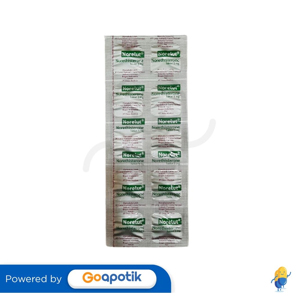 Norelut 5 Mg Strip 10 Tablet